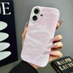 For iPhone 12 Velvet Leather PC Half Coverage Phone Case(Pink)