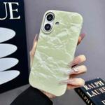 For iPhone 12 Velvet Leather PC Half Coverage Phone Case(Green)