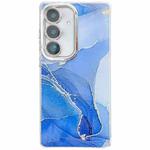 For Samsung Galaxy S24+ 5G Electroplated Marble Texture Phone Case(Dark Blue M16)