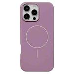 For iPhone 16 Pro Max Glossy MagSafe Shockproof TPU Phone Case(Purple)