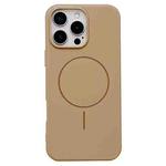 For iPhone 16 Pro Max Glossy MagSafe Shockproof TPU Phone Case(Desert Gold)