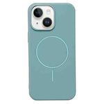 For iPhone 15 Plus Glossy TPU Shockproof MagSafe Phone Case(Blue)