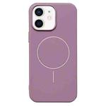 For iPhone 12 Glossy MagSafe Shockproof TPU Phone Case(Purple)