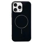 For iPhone 11 Pro Max Glossy TPU Shockproof MagSafe Phone Case(Black)