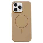 For iPhone 11 Pro Max Glossy MagSafe Shockproof TPU Phone Case(Desert Gold)