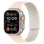 For Apple Watch 46mm / 49mm / 45mm / 44mm Litchi Texture Magnetic Silicone Watch Band(Milk Tea White)