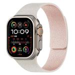 For Apple Watch 46mm / 49mm / 45mm / 44mm Litchi Texture Magnetic Silicone Watch Band(Starlight Pink)