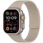For Apple Watch 42mm / 41mm / 40mm / 38mm Litchi Texture Magnetic Silicone Watch Band(Stone Color)