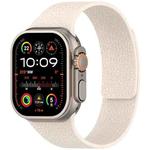 For Apple Watch 42mm / 41mm / 40mm / 38mm Litchi Texture Magnetic Silicone Watch Band(Starlight)