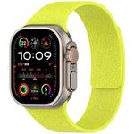 For Apple Watch 42mm / 41mm / 40mm / 38mm Litchi Texture Magnetic Silicone Watch Band(Fluorescent Green)