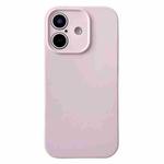 For iPhone 16 PU Hybrid TPU MagSafe IC Chip Phone Case(Pink)