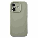 For iPhone 16 PU Hybrid TPU MagSafe IC Chip Phone Case(Grey)