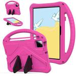 For onn. Tablet Pro 11 2024 EVA Shockproof Tablet Case with Holder(RoseRed)