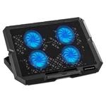 X4 4 Fan 7-Speed Control Noiseless Height Adjustable Stand Laptop Cooling Pad