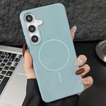 For Samsung Galaxy S25+ 5G Glossy TPU Shockproof MagSafe Phone Case(Blue)