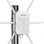 WAVLINK WN588HX3 AX3000 Outdoor WiFi Extender with 6 Antennas Dual Band WiFi Repeater, Plug:UK Plug