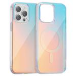 For iPhone 13 Pro Max Laser Engraved Texture MagSafe Phone Case(Red Light)