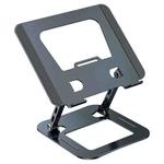 J30 Portable Desktop Adjustable Foldable Alloy Steel Laptop Cooling Stand(Grey)