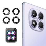 For Redmi Note 14 Pro 4G Global ENKAY Hat-Prince 9H Rear Camera Lens Aluminium Alloy Tempered Glass Film(Black)
