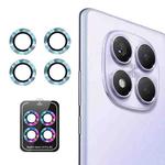 For Redmi Note 14 Pro 4G Global ENKAY Hat-Prince 9H Rear Camera Lens Aluminium Alloy Tempered Glass Film(Light Blue)