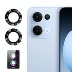 For OPPO Reno13 Global ENKAY Hat-Prince 9H Rear Camera Lens Aluminium Alloy Tempered Glass Film(Black)