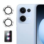 For OPPO Reno13 Global ENKAY Hat-Prince 9H Rear Camera Lens Aluminium Alloy Tempered Glass Film(Silver)