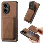 For Honor 300 Retro Leather Card Bag Magnetic Phone Case(Brown)