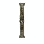 For Huawei Watch GT5 Pro 42mm Heart-Shaped Embossed 18mm Leather Watch Band(Retro Green)