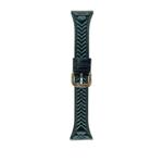 For Huawei Watch GT 3 42mm Heart-Shaped Embossed 20mm Leather Watch Band(Forest Green)