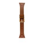 For Huawei Watch GT 3 42mm Heart-Shaped Embossed 20mm Leather Watch Band(Brown)