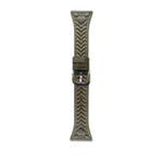 For Honor Watch ES 20mm Heart-Shaped Embossed Leather Watch Band(Retro Green)