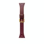 For Honor Watch ES 20mm Heart-Shaped Embossed Leather Watch Band(Wine Red)