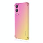 For Samsung Galaxy S25 Edge 5G ENKAY Hat-Prince Gradient Airbag TPU Phone Case(Pink Gold)