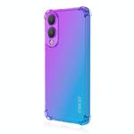 For Samsung Galaxy S25 Edge 5G ENKAY Hat-Prince Gradient Airbag TPU Phone Case(Purple Blue)