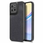 For Motorola Moto G Power 2025 5G Vintage Leather PC Back Cover Phone Case(Black)