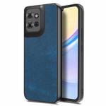 For Motorola Moto G Power 2025 5G Vintage Leather PC Back Cover Phone Case(Blue)