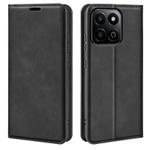 For Honor 200 Smart Retro-skin Magnetic Suction Leather Phone Case(Black)