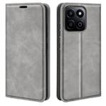 For Honor 200 Smart Retro-skin Magnetic Suction Leather Phone Case(Grey)