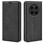 For Honor Magic7 5G Retro-skin Magnetic Suction Leather Phone Case(Black)
