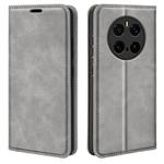 For Honor Magic7 5G Retro-skin Magnetic Suction Leather Phone Case(Grey)