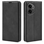 For Honor 400 Global 156.5mm Retro-skin Magnetic Suction Leather Phone Case(Black)