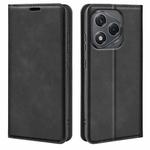 For Honor 400 Smart Retro-skin Magnetic Suction Leather Phone Case(Black)