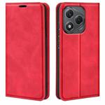 For Honor 400 Smart Retro-skin Magnetic Suction Leather Phone Case(Red)
