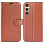 For Samsung Galaxy A16 5G Litchi Texture Horizontal Flip Leather Phone Case with Holder(Brown)