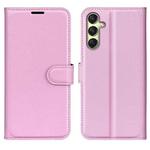 For Samsung Galaxy A16 5G Litchi Texture Horizontal Flip Leather Phone Case with Holder(Pink)