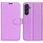 For Samsung Galaxy A26 5G Litchi Texture Horizontal Flip Leather Phone Case with Holder(Purple)