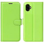 For Samsung Galaxy Xcover 7 Pro Litchi Texture Horizontal Flip Leather Phone Case with Holder(Green)