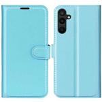 For Samsung Galaxy M16 / F16 Litchi Texture Horizontal Flip Leather Phone Case with Holder(Blue)
