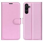 For Samsung Galaxy M16 / F16 Litchi Texture Horizontal Flip Leather Phone Case with Holder(Pink)