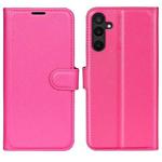 For Samsung Galaxy M16 / F16 Litchi Texture Horizontal Flip Leather Phone Case with Holder(Rose Red)